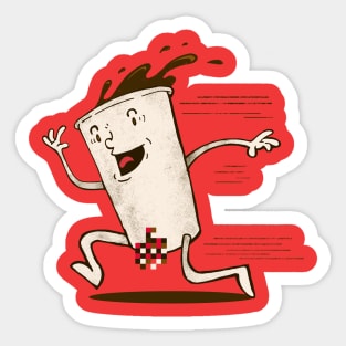 Coffee Streaker Sticker